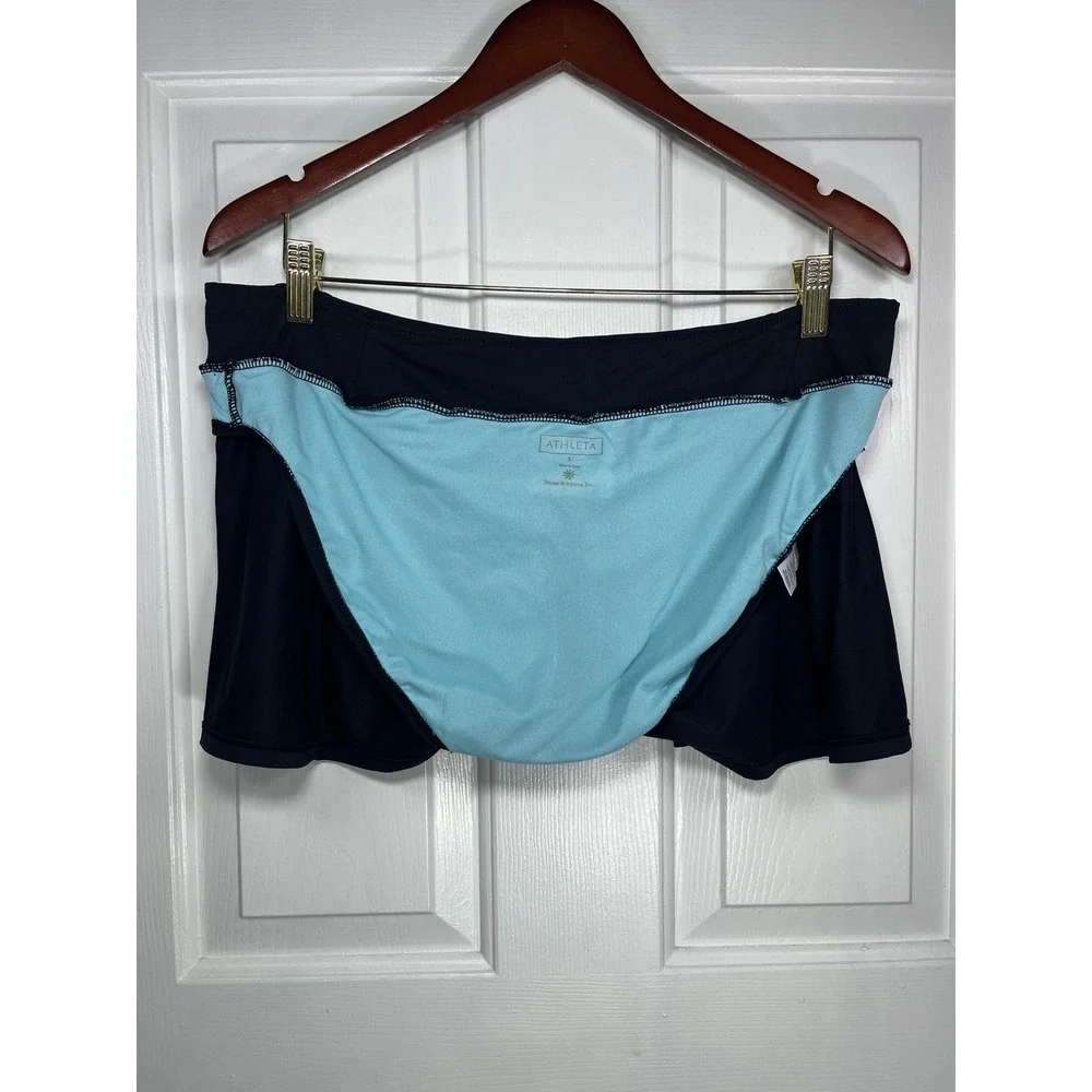 Athleta Midrise Black Swim Skort